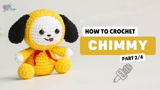 474  BT21  Chimmy Amigurumi 24  Crochet Amigurumi  Beginner Tutorial AmiguWorldOfficial [upl. by Eindys]