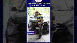 1Inch Projector Led lights for all cars  Car Tracks Hyderabad [upl. by Llerraj]