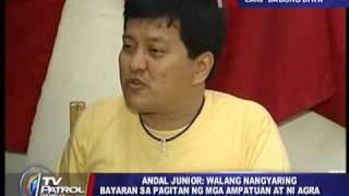 Andal Jr defends Agra endorses Aquino [upl. by Assilam]