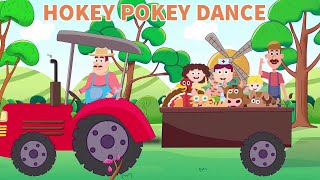 The Hokey Pokey Dance  Songs for Kids And Nursery Rhymes  2D Animation [upl. by Aiduan152]