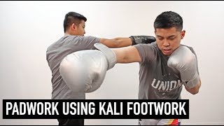 Boxing Padwork Drill  Kali Footwork [upl. by Naam210]