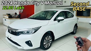 2024 Honda City V Second Base Model Full Detailed Review 😍 Price amp Features ✅ Better Than Verna [upl. by Adeehsar777]