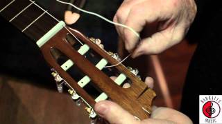 How to Restring a Classical Guitar [upl. by Nortal684]