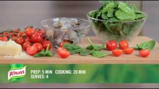 Creamy Shrimp Alfredo Recipe  Delicious Dinner Recipes from Knorr® [upl. by Enilorak843]