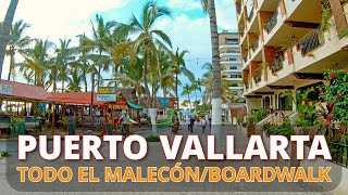 Paseo completo Malecón de Puerto Vallarta 05Oct23 Full walking tour PV BoardwalkMalecon [upl. by Mill]