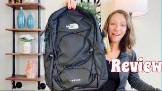 The North Face Backpack nice quality cushion back lots of pockets backtoschool review [upl. by Nitsu]