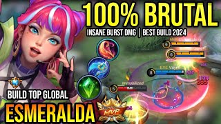 ESMERALDA BEST BUILD 2024  BUILD TOP GLOBAL ESMERALDA GAMEPLAY  MOBILE LEGENDS✓ [upl. by Htiffirg]