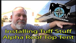 In the Garage Unboxing and Install of the Tuff Stuff Alpha Roof Top Tent [upl. by Eiddet151]