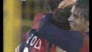 Gianfranco Zola goal Cagliari Juventus 11 commento caressa [upl. by Nahsrad]