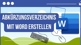 Abkürzungsverzeichnis in Word erstellen [upl. by Bloem]