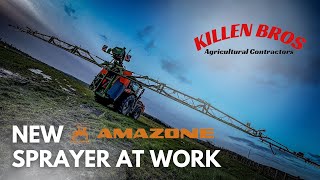 Killen Bros  New Amazone Sprayer at Work [upl. by Tnaryb]