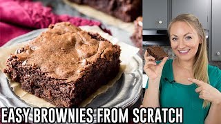 How to Make Easy Brownies from Scratch [upl. by Adnoved63]