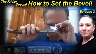 How To Properly Set the Bevel on Your Straight Razor Blade EP2 [upl. by Enirehtac]