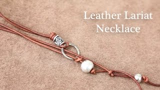 Easy DIY Lariat Necklace [upl. by Utley728]