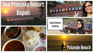 Best resort in Dapoli 2021 • Palande Beach• Harnai Beach DAPOLI KonkanHotel SeaPrincessReview [upl. by Natsreik]