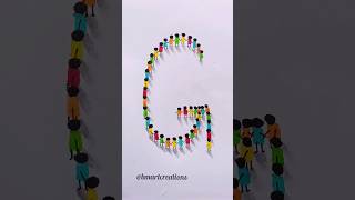 3d Art of letter G 😍💕✨ bmartcreations 3d 3dart shorts youtubeshorts song art creative love [upl. by Enileqcaj]