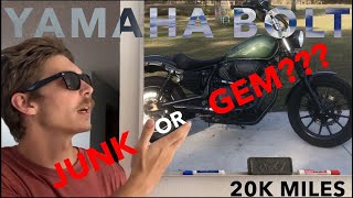 YAMAHA BOLT RSPEC 20000 mile Comprehensive Review [upl. by Dukey]