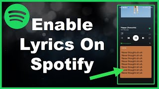 How To Enable Lyrics On Spotify [upl. by Ahsille601]