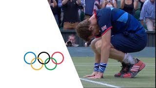 Andy Murray Defeats Roger Federer For Olympic Tennis Gold  London 2012 Olympics [upl. by Vogel678]