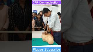 CPR Demonstration  Cardio Pulmonary Resuscitation  cpr viral bls viralreels healthsector [upl. by Noni]