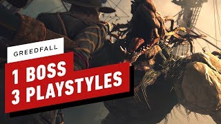 GreedFall Defeating One Boss Using Three Different Playstyles [upl. by Anerres]