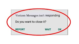 How to Fix Verizon Messages App isnt Responding Error in Android amp Ios  Verizon Messages Not Open [upl. by Eissim]