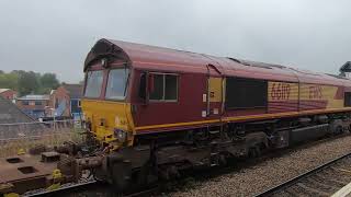 66119 Knottingley to Arpley sidings at Wakefield kirkgate 2924 [upl. by Straub]