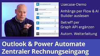 Outlook Power Automate amp AI Builder Posteingang und Anhänge organisieren [upl. by Filomena235]