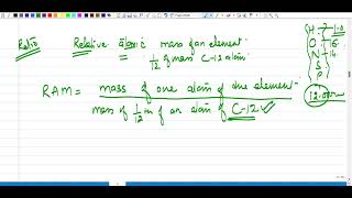 Understand the concept of Relative Atomic Mass and Relative Molecular Mass [upl. by Hancock]