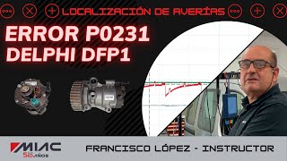 🆘¿CÓMO SOLUCIONAMOS una avería P0231🆘 Reguladora de caudal Delphi DFP1 [upl. by Giraldo]