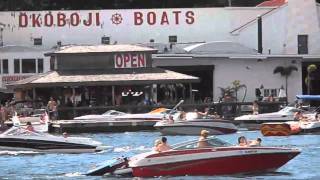 Boats on Lake Okoboji July 3rd 2011 Olympus VR320 [upl. by Reeta]