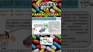 FARMACOLOGÍA QUÉ ES  GuiaMed farmacologia farmacologiaclínica [upl. by Saleem]