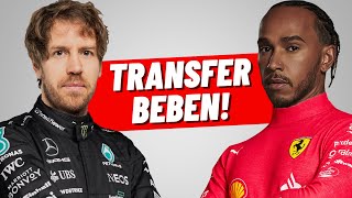 Das spricht jetzt für ein VettelComeback Hamilton wechselt zu Ferrari  Formel 1 [upl. by Ardnasak]