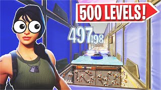 The Insane 500 Level SUPER EASY Default Deathrun Fortnite Creative [upl. by Saideman]