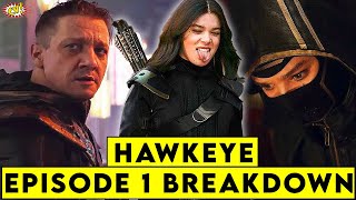 Hawkeye Episode 1 Breakdown  Details You Missed  ComicVerse [upl. by Dorris206]