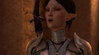 Dragon Age 2 Merrill Romance 11 Qunari attack Merrill worried about Hawke [upl. by Xylia]