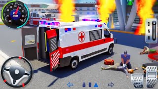 Ambulance Van Emergency Driving 2024  911 Helicopter Rescue Flight Simulator  Android GamePlay 3 [upl. by Otir]