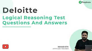 Deloitte Logical Reasoning Test Questions and Answers [upl. by Annaigroeg]