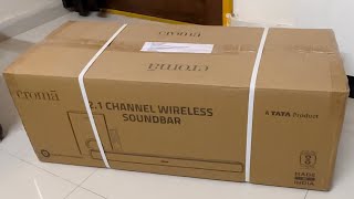 Croma 21 Channel Sound bar with Wireless Subwoofer 💣👌unboxing and soundclarity [upl. by Alehcim]