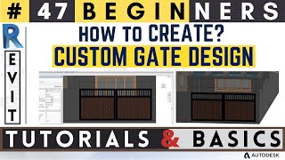 47 Beginners  Creating Gate Design  Main Gate  Revit Tutorials amp Basics  revit createghar [upl. by Alberik561]