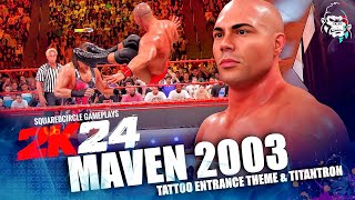 Maven w Entrance Signature amp Finisher  Insane WWE 2K24 Mods [upl. by Llerud]