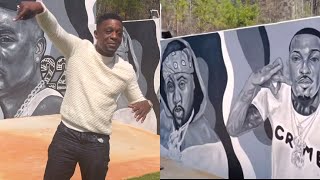 Boosie REVEALS Mural Of MO3 Trouble amp DECEASED Friends In Backyard “LIL IVYBIRDMAN amp [upl. by Orva]