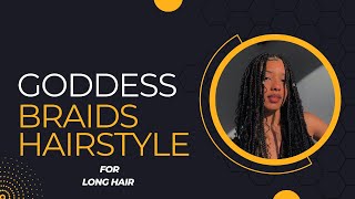 Goddess Braids Tutorial  Beautiful Braided Hairstyles [upl. by Helprin]