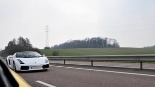 Lamborghini Gallardo 200mph High Speed Flyby  SCD Extra [upl. by Euridice]