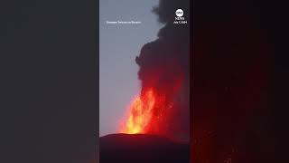 Mount Etna shoots lava into the sky [upl. by Hayyifas]