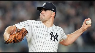 What the Guardians Face in Yankees SP Carlos Rodon  Sports4CLE 101424 [upl. by Lantha]