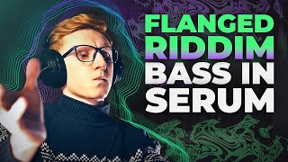 How to make FLANGED RIDDIM BASS in Serum [upl. by Eivol]