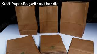 Kraft Paper Bag Without Handle  BIGSKU Canada [upl. by Adirf734]