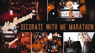 EPIC HALLOWEEN DECORATE WITH ME MARATHON 2024  HALLOWEEN DECOR EVOLUTION 🍂🎃 [upl. by Esya939]