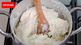 Ugali Recipe  How to Make Ugali  How to Make Kenyan Ugali  Infoods [upl. by Atiuqiram347]